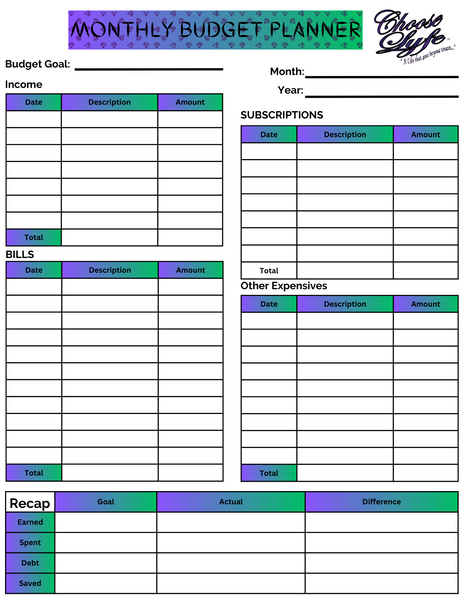 Budgeting Packet