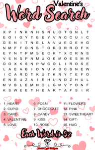 Valentine's Day Word Search