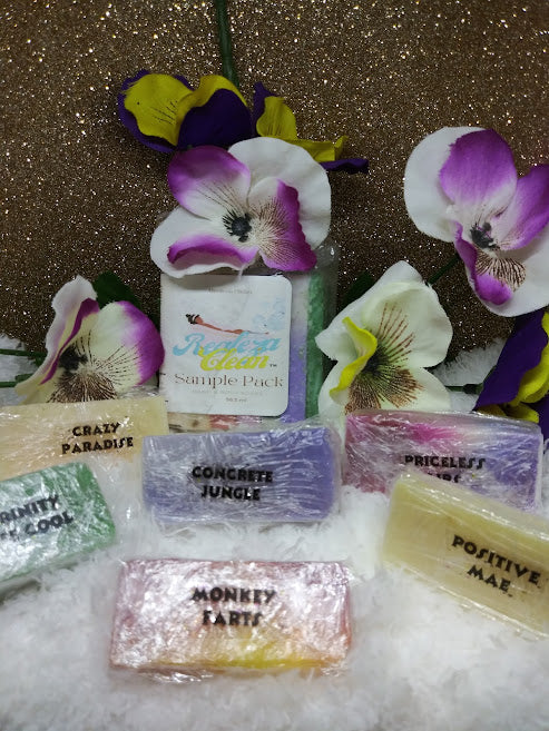 Wanna feel that royal clean. Then try our sample pack of our natural, handmade, and cold pressed soaps. Then tell us what you think by leaving  a review.